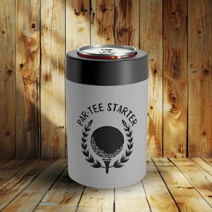 Par-Tee Starter Insulated Can Coozie, Golf Lover Gift, Beer Can Cooler, Custom Bachelor Party Weekend Favor, Christmas Gift for Him