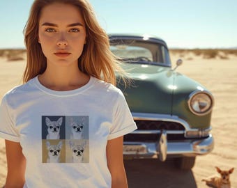 Custom Photo Tshirt 4-Panel Design (Single Photo)