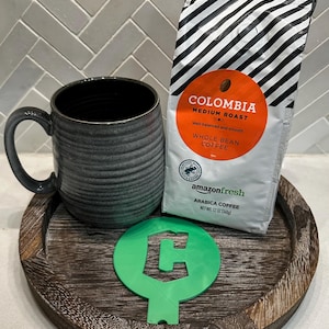 Varsity C Stencil | Latte Decoration | Barista Tools