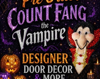 Count Fang the Vampire Wreath Attachment Pre-Order