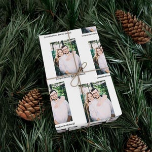 Personalized Wrapping Paper; Create Your Own Wrapping Paper - Matte or Satin Finish, Vibrant Colors, Three Sizes