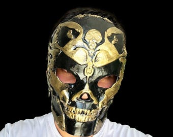 Cyberpunk Vampire Skull Mask: Customizable Color, Cosplay Headgear