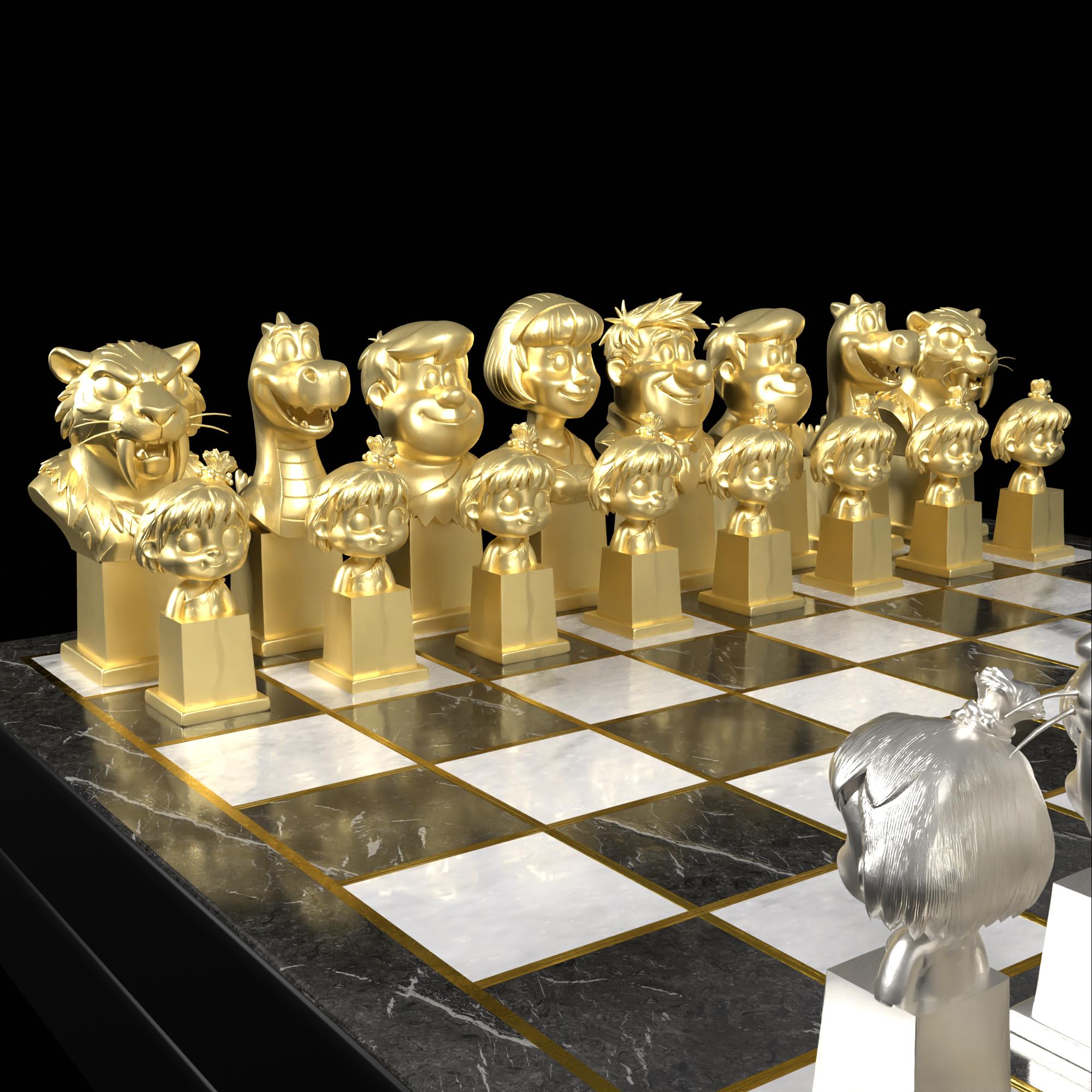 Flintstones Chess - Etsy