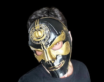 Cyber Techno Gladiator Mask Full Face Thecno Unisex Mask | Personalized Color Selection