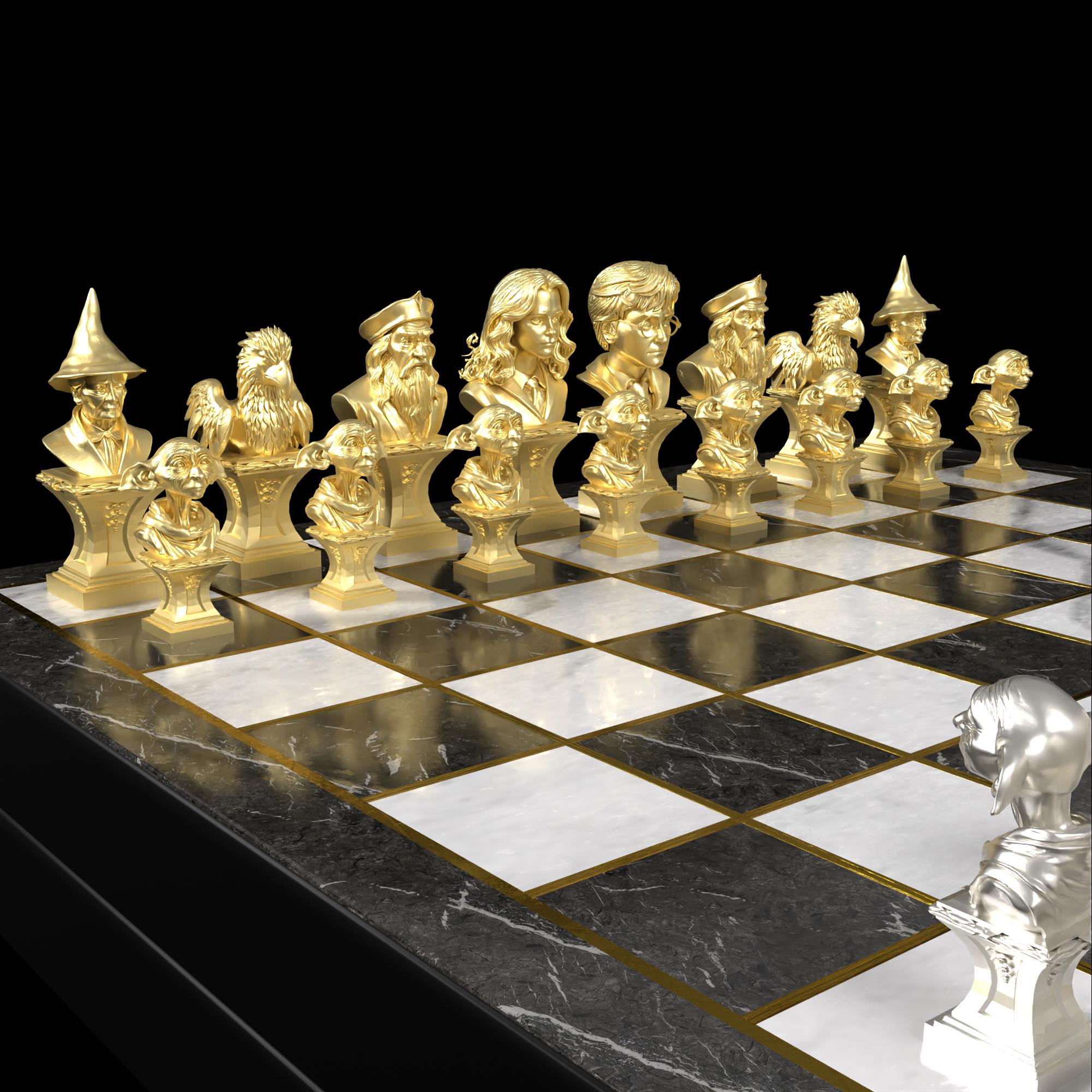 Harry Potter's Chess Set - Etsy