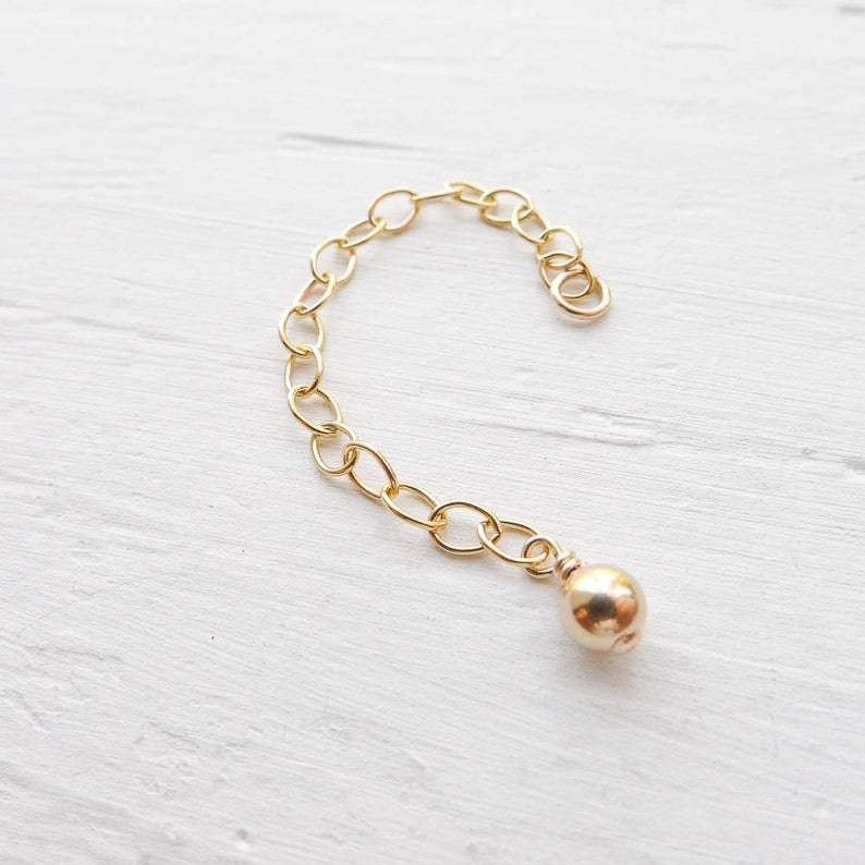 Gold Filled Extender Chain 2 Inch Necklace Extension Lengthen Etsy