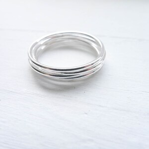 Size 10 Stackable Sterling Silver 1mm Skinny Wire Rings  for Stacking Texturing Metalsmithing Soldering Rings Blanks (RR61509210)