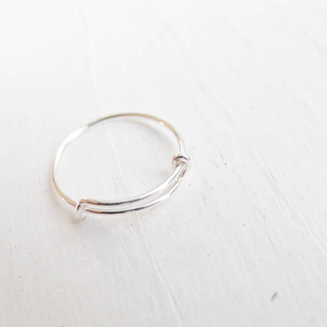 Sterling Silver Adjustable Ring Add a Charm Expandable Size 6 Etsy