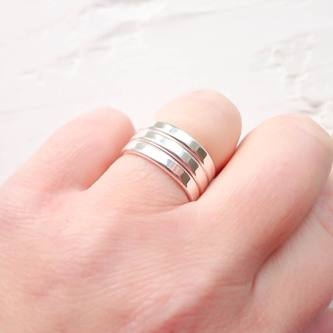 Plain Sterling Silver Rings for Stamping 3mm Finger Ring Size Etsy