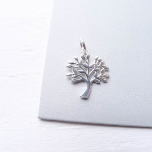 Tree Charm Sterling Silver Pendant for Jewelry Making CHS7245 image 3