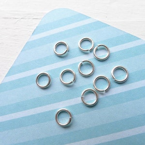 Sterling Silver Jump Rings Jumprings 20 gauge 3.5mm ID 5mm OD for Jewelry 10 qty (FR693612)