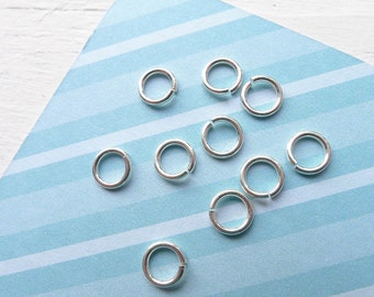 Sterling Silver Jump Rings Jumprings 20 gauge 3.5mm ID 5mm OD for Jewelry 10 qty (FR693612)