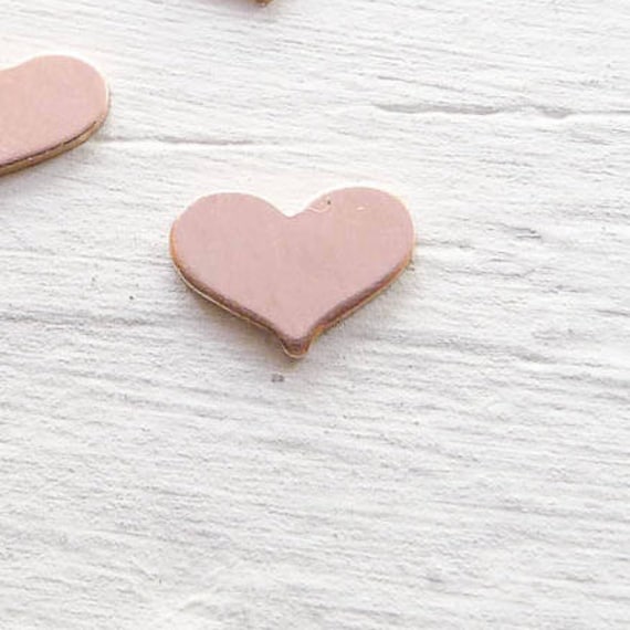 Tiny Rose Gold Heart Charm Pink Gold Filled Solderable Accent for Jewelry Making (SHGFR252)