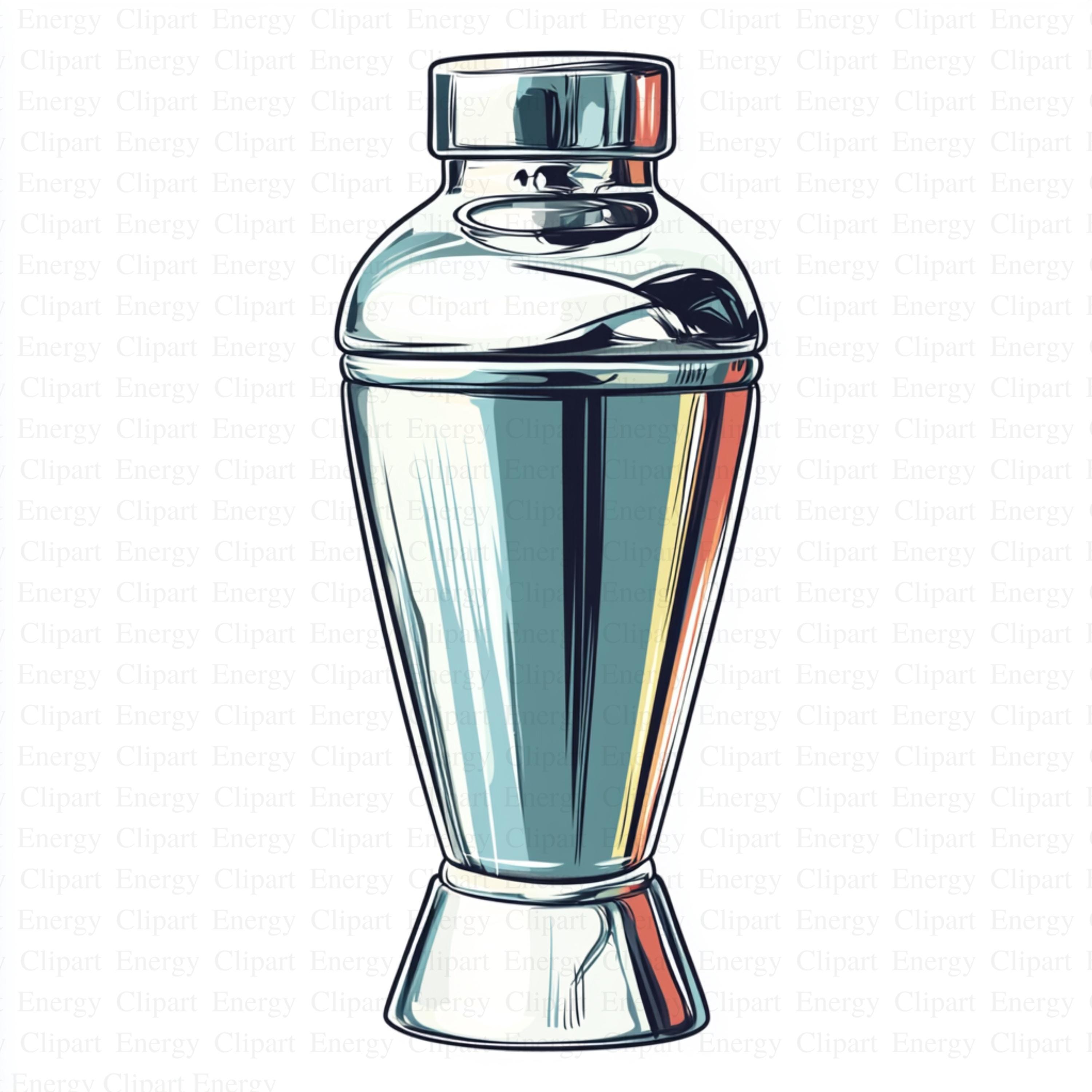 Cocktail Shaker Clipart | 5 High Quality Jpg's | Digital Download | Barware  Illustration | Beverage | Printable Artwork | Digital Crafting - Etsy, image size:3000x3000