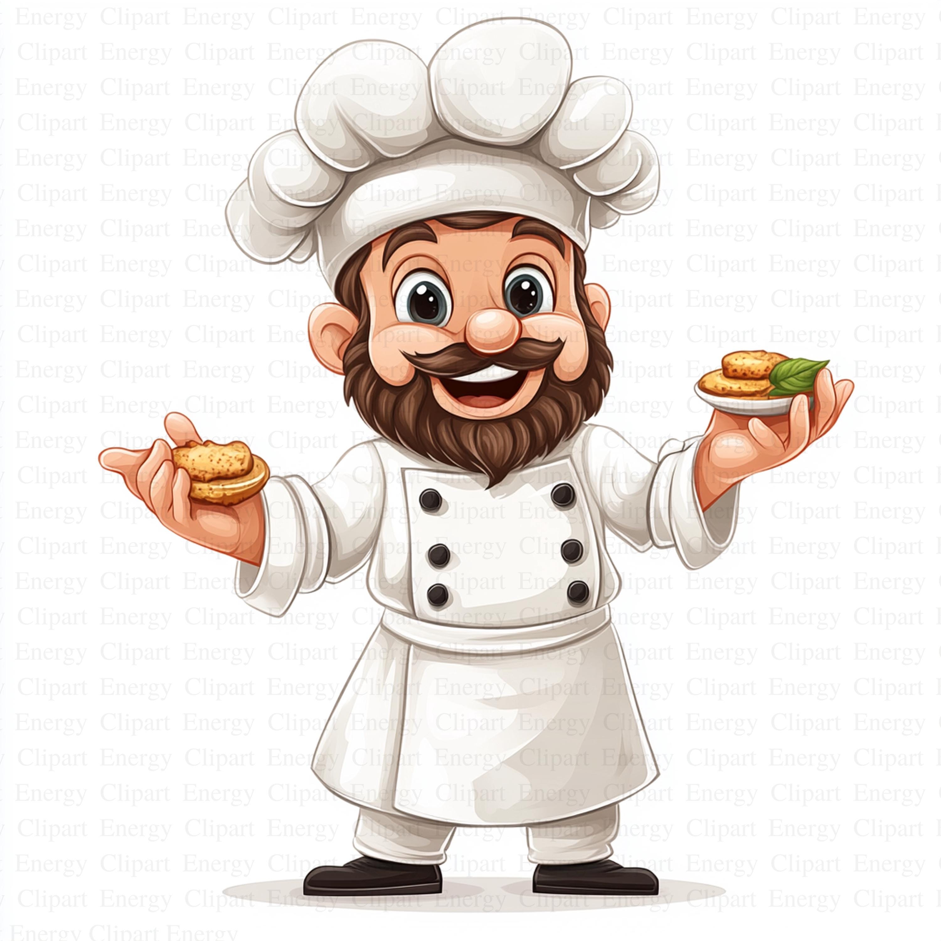 Chef Clipart 5 High Quality Jpg s Digital Download Cartoon Style chef-clipart-5-high-quality-jpg-s-digital-download-cartoon-style