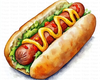 NEW YORK Style Hot DOG, Digital Download, Printable, Bar, Kitchen