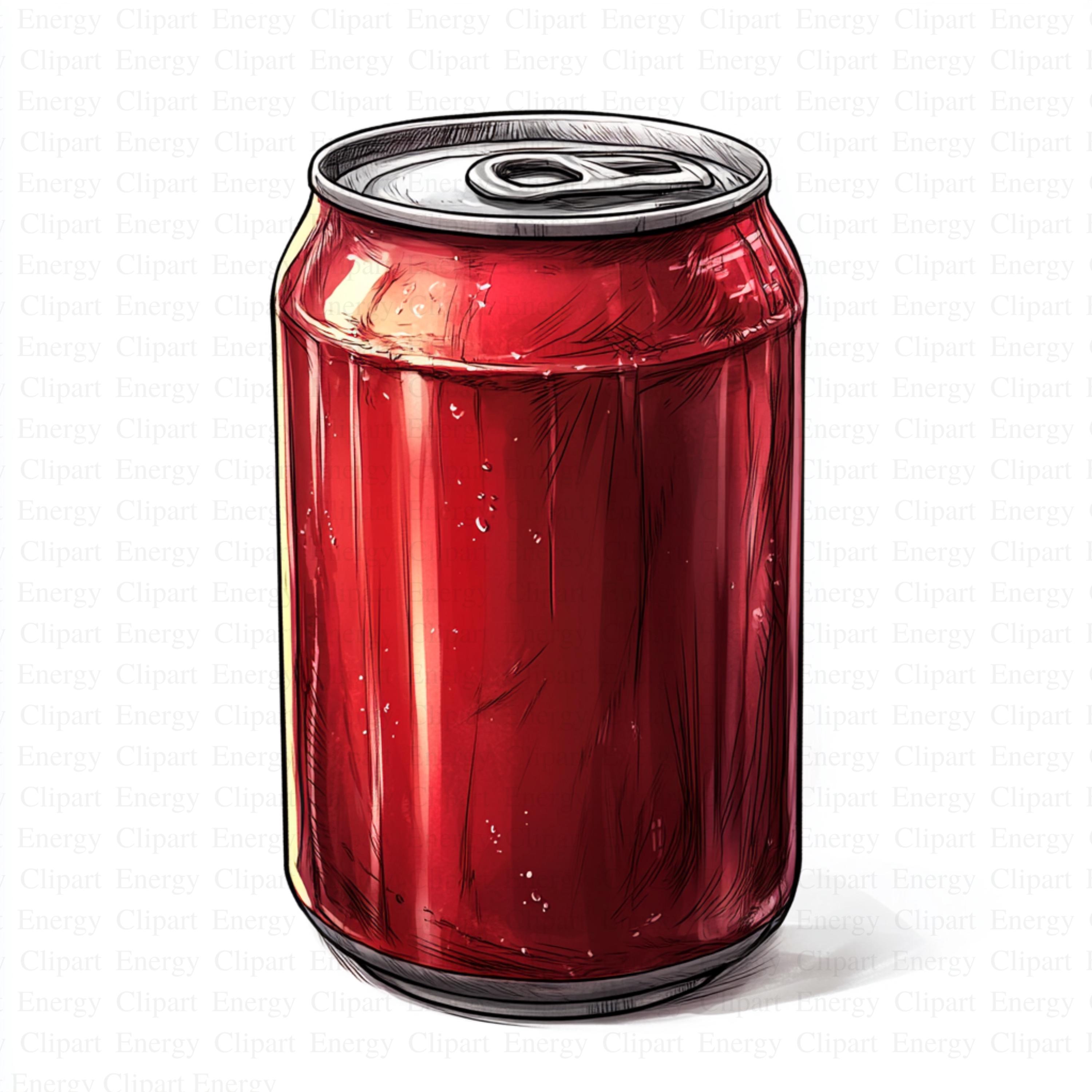 Soda Can Clipart | 5 High Quality Jpg's | Digital Download | Beverage ...