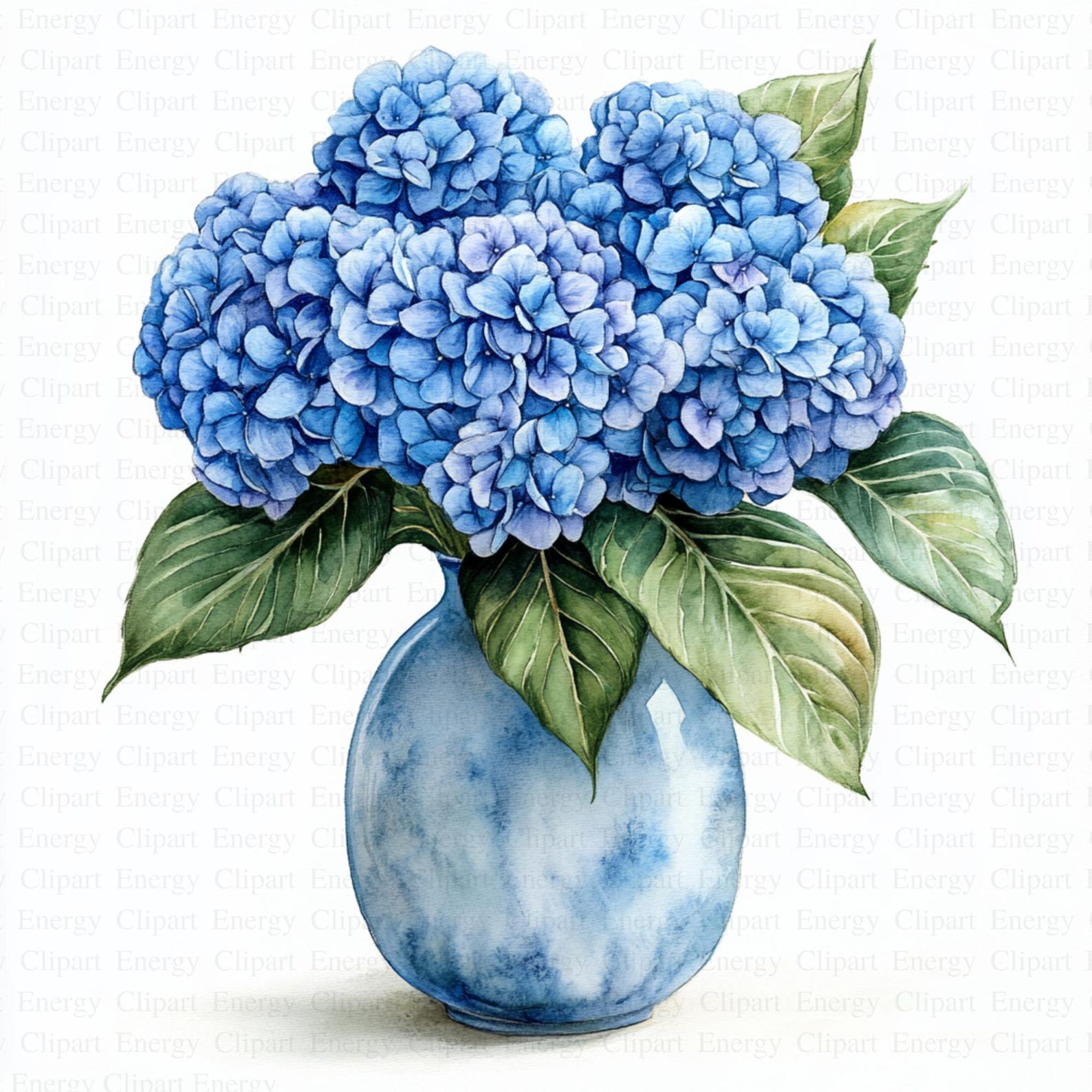 Hydrangea in Vase Clipart | 5 High Quality Jpgs | Digital Download ...