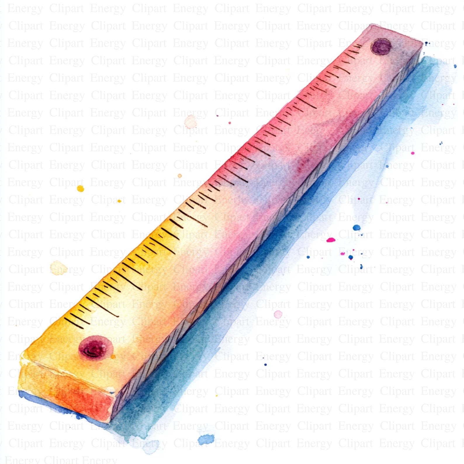 Measure Art Ruler Clipart | 5 High Quality Jpg's | Digital Download | Measurement ...