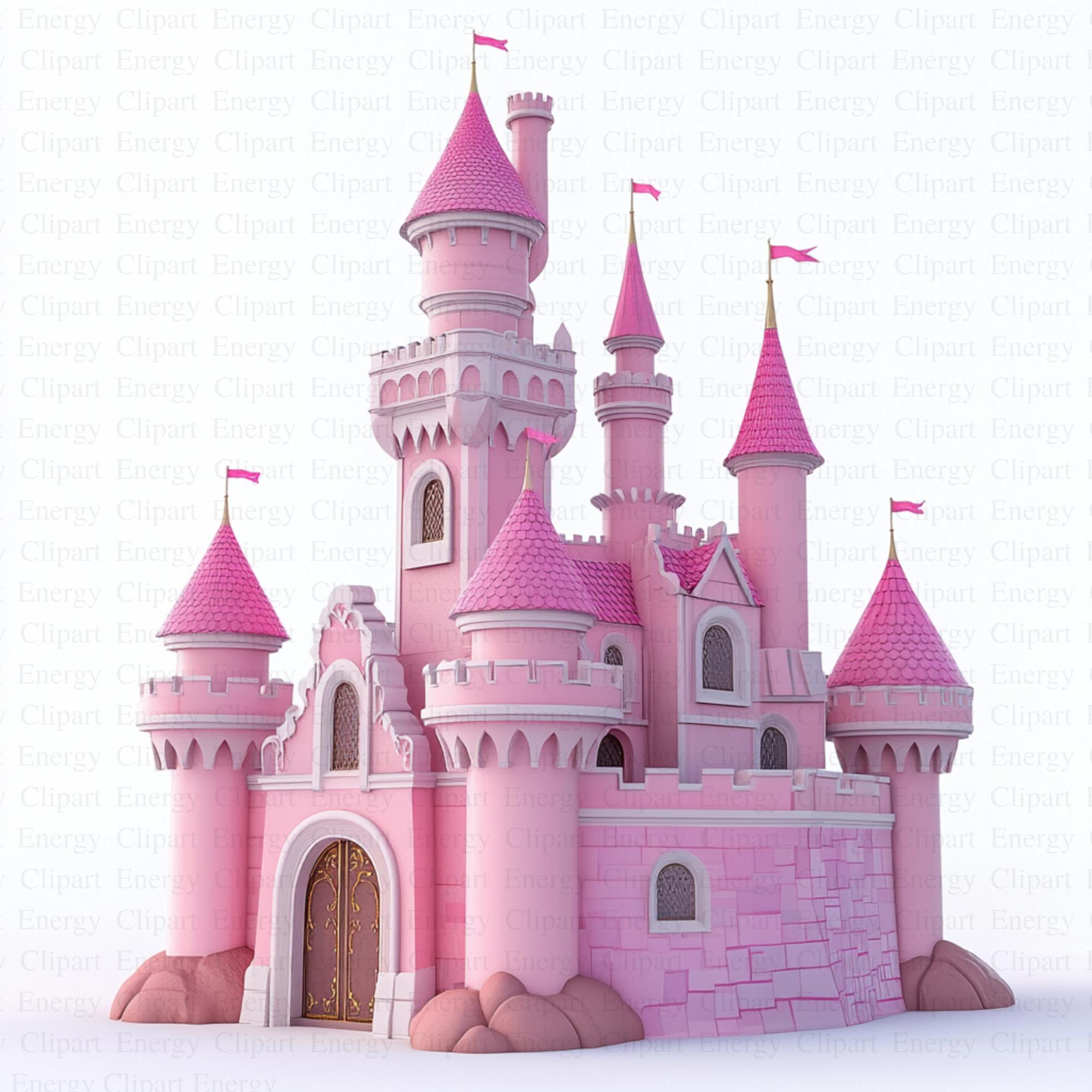 Princess Castle Clipart High Quality Jpgs Digital Download