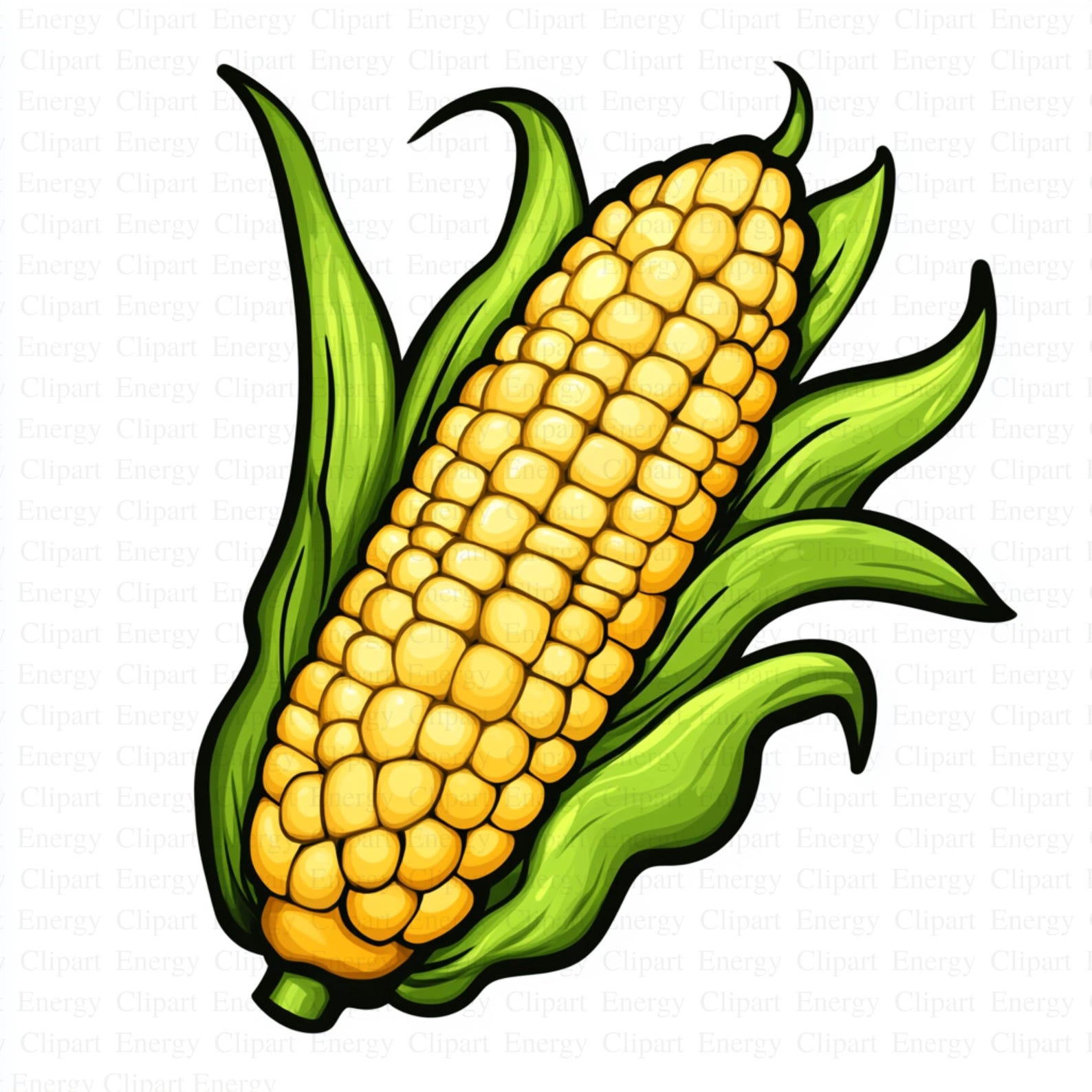 Corn Clipart | 5 High Quality Jpg's | Digital Download | Corn Graphics ...