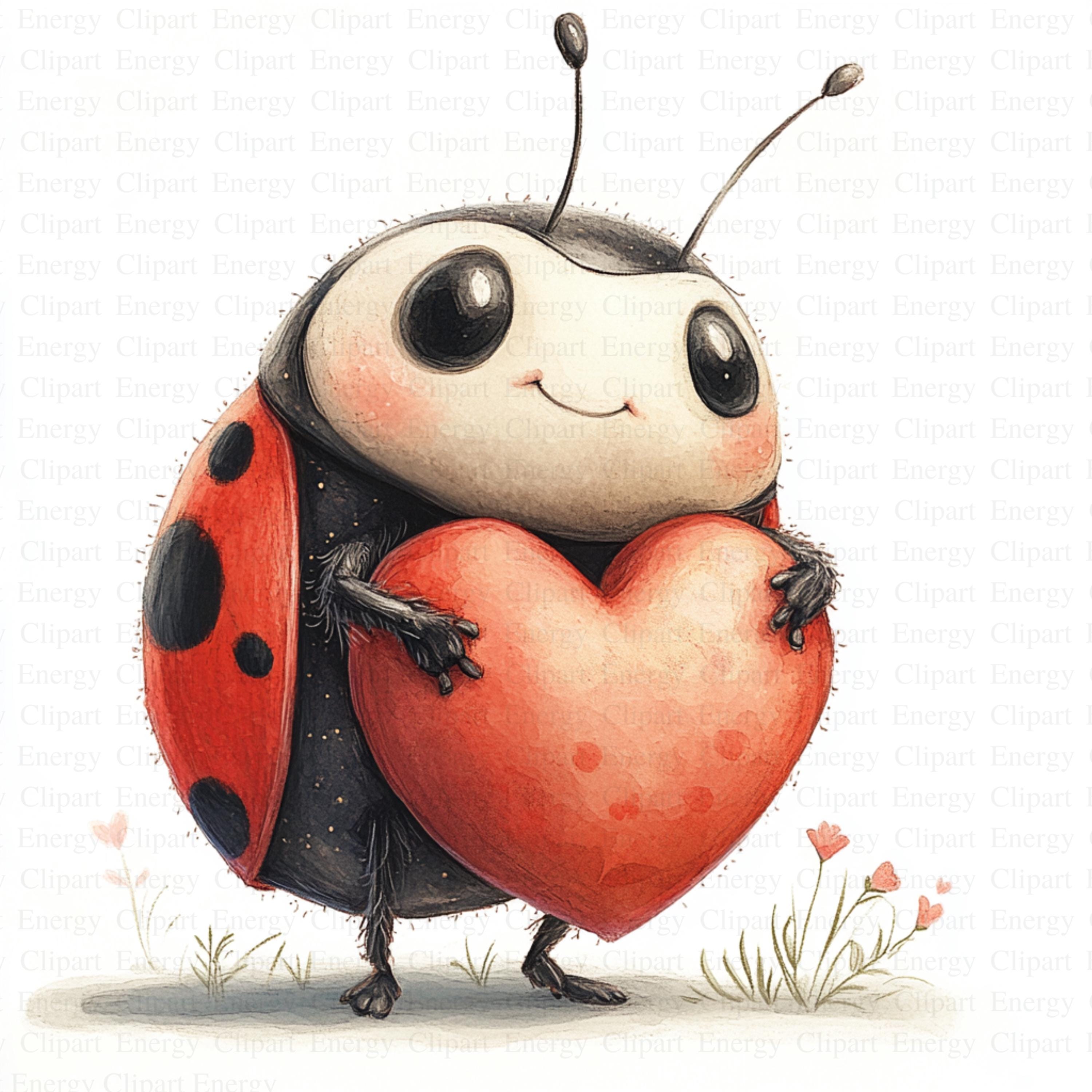 Cute Love Bug | 5 High Quality Jpg's | Digital Download | Valentine ...