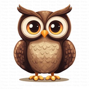 Uil-clipart | 5 JPG's van hoge kwaliteit | Digitale download | Vogelkunst | Grafische uil | Ontwerp voor nachtdieren | Clipart | Afdrukbare cliparts