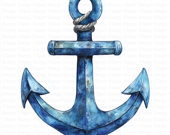 Anchor Clipart | 5 High Quality JPGs | Instant Digital Download | Clip Art | Commercial Use | Nautical Anchor Clipart Bundle | Maritime Art