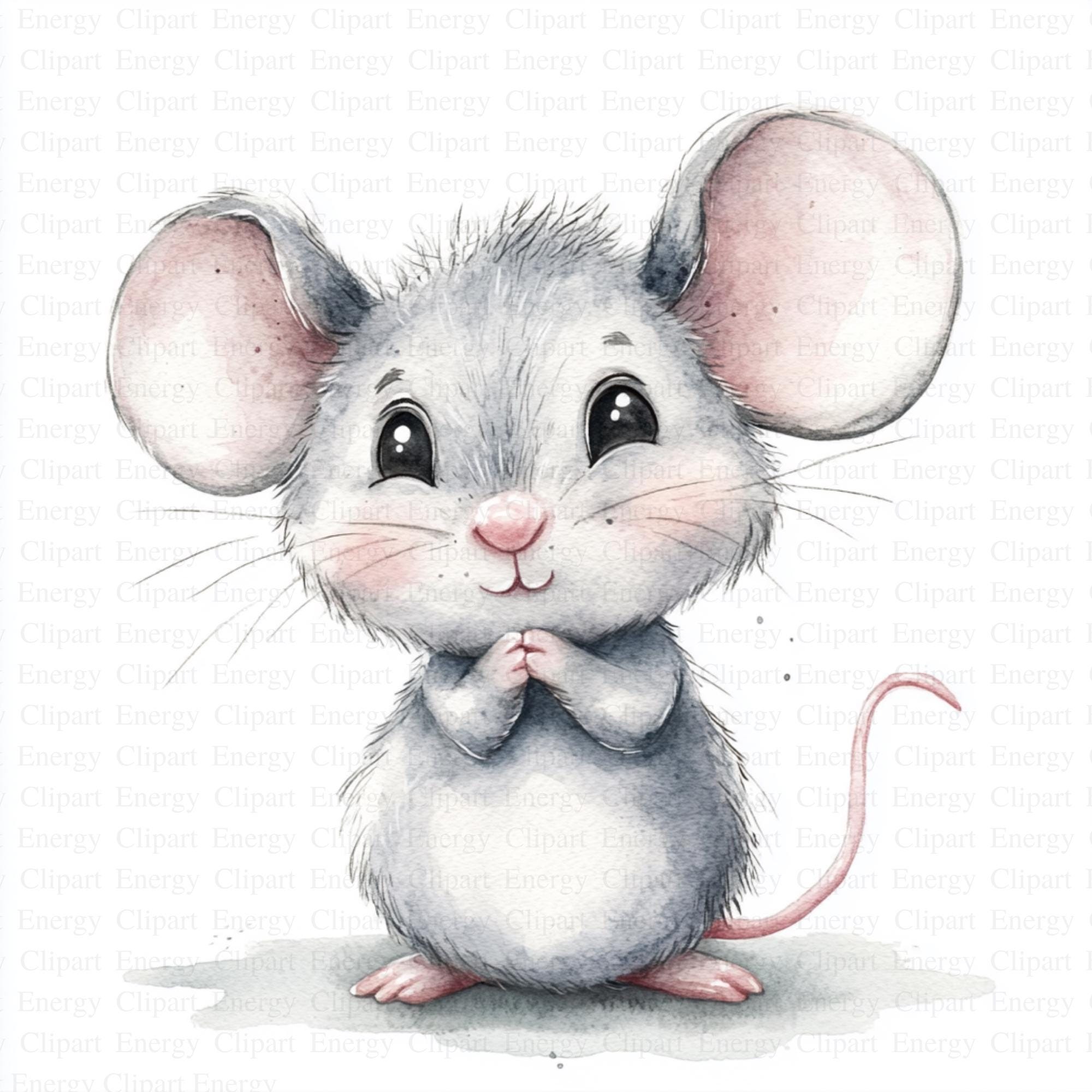 Cute Mouse Clipart | 5 High Quality Jpg's | Digital Download | Mouse ...