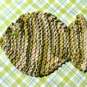PDF knitting pattern, Fish coasters, very easy project, cotton yarn and pony beads image 2