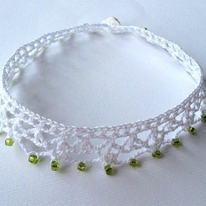 PDF Häkelanleitung, Easy Beaded Choker, gehäkelt