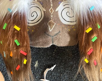 Monstera Leaf Cat Therian Mask (Bendable Ears) (READ DESC)