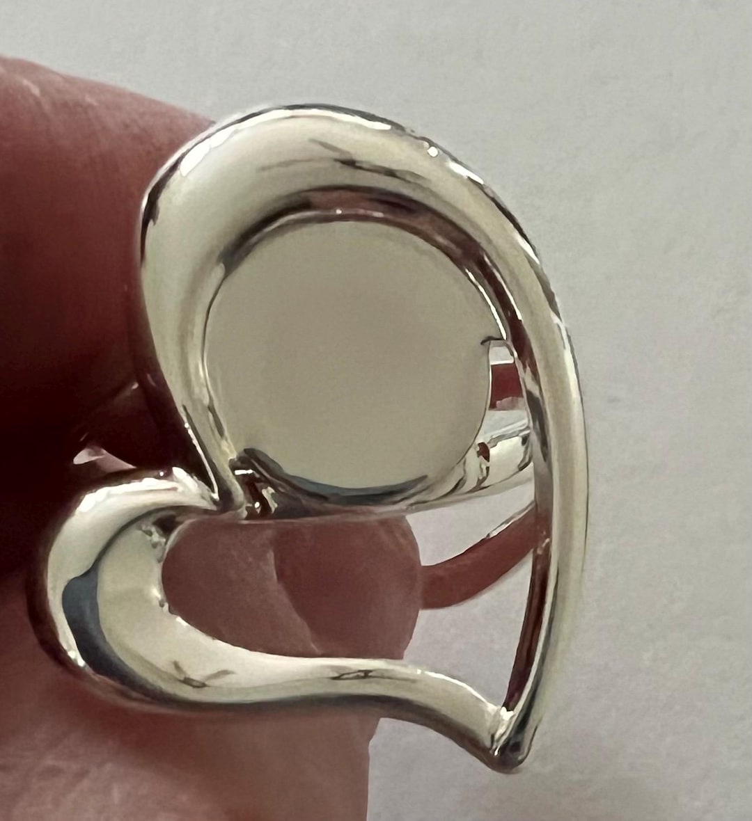 1 Adjustable Heart Ring Setting With 10mm Flat Pad for Fused Glass ...