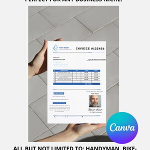 Invoice Template, Handyman, Auto Repair, Client Intake Form, Plumbing ...
