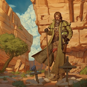 Fallout New Vegas Poster: Randall Clark 'the Survivalist' Art Print - Etsy