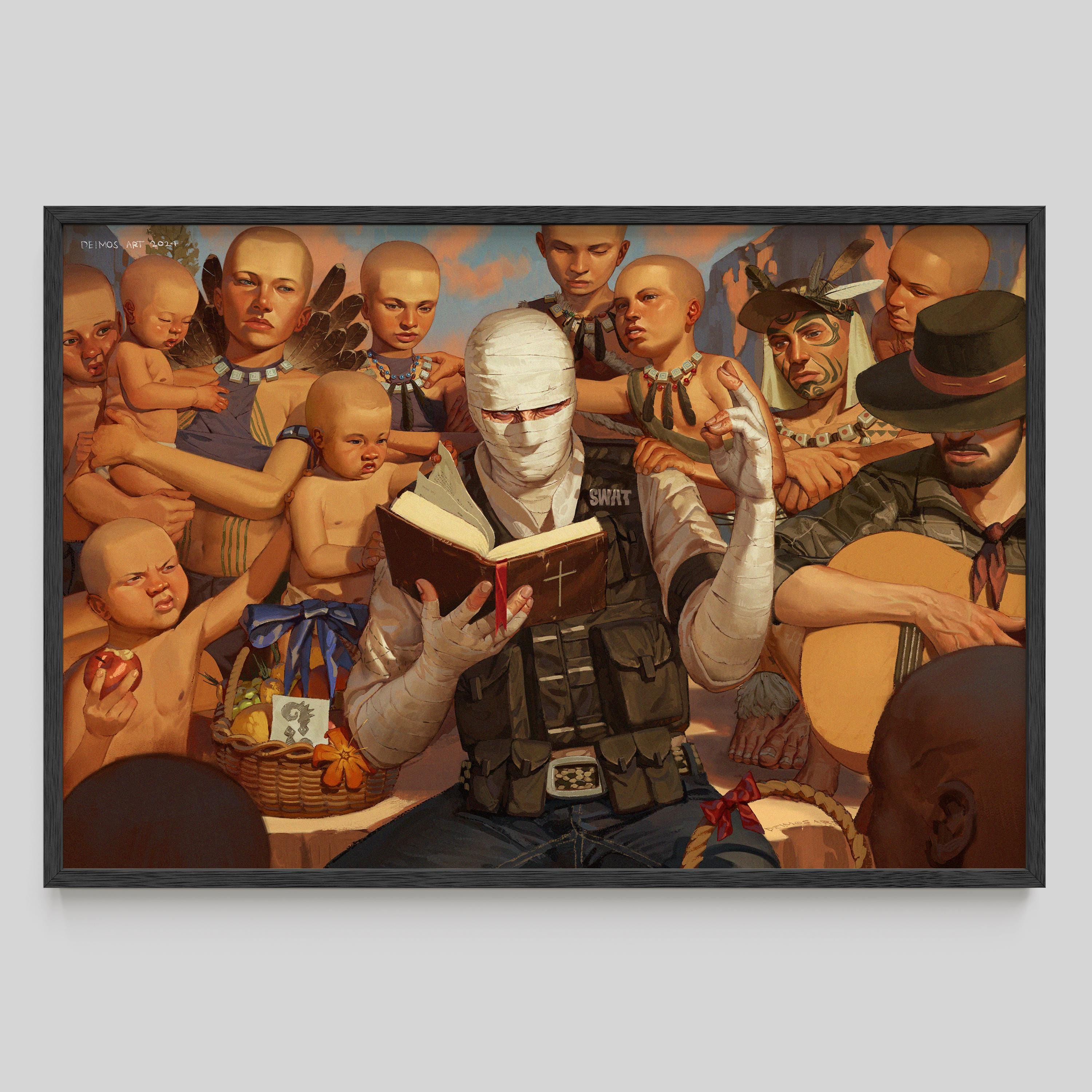 Póster de Fallout New Vegas: Impresión artística de Joshua Graham "Honest Hearts"