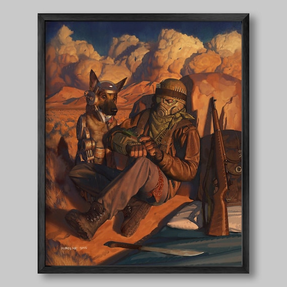 Fallout New Vegas Poster: Rex & Courier Art Print