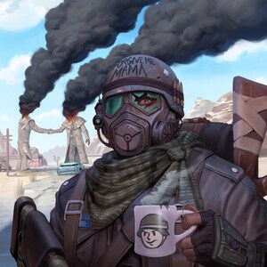 Fallout New Vegas Poster: Mojave Outpost Courier Art Print image 2