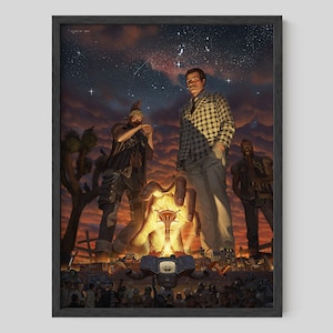 Fallout New Vegas-affisch: Benny och Yes Man-konsttryck