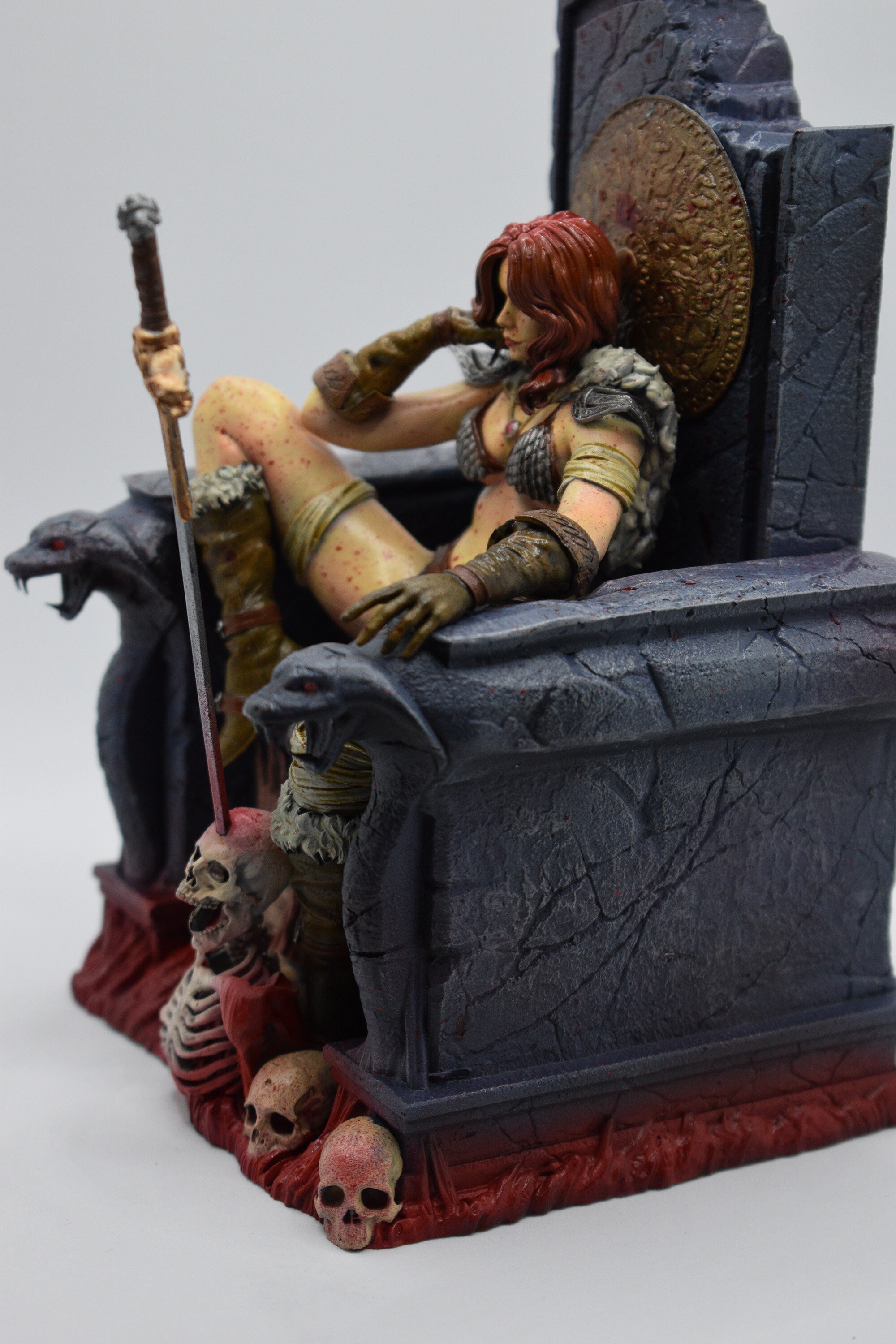 Red Sonja Painted 3D Printed Collectible Statue 17cm CA3D 1