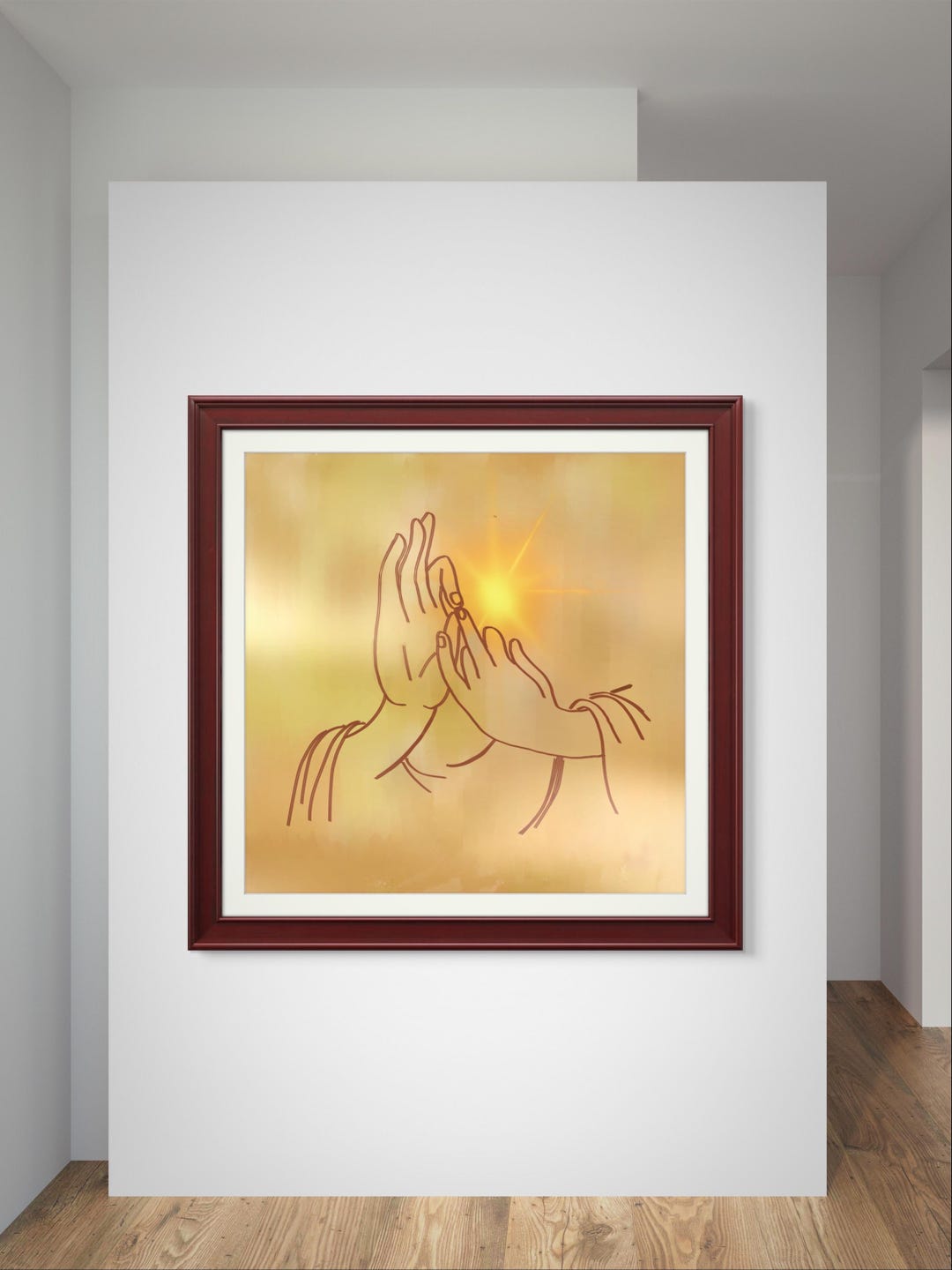 The Ziddi Prints-ShukaTunda Mudra- Mouse Pad Square main image 1