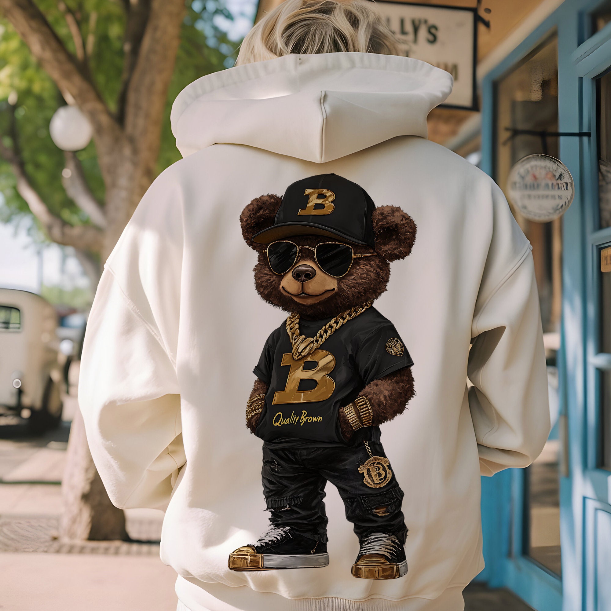 Teddy Bear PNG Rapper Cartoon Bear Graffiti Boom Box Street Art Teddy ...