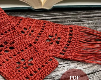 Lace Lesezeichen Häkelanleitung | Elegantes Blumen Design | Sofort Download DIY Geschenk Einfache PDF-Anleitung