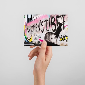 Gloria Steinem - Advocace Postkarten -Postkarten für den Versand 10,5 x 15 cm - Postkarten an Politiker - Politische Postkarte