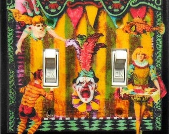 Vintage Russell Bros Circus Poster, Switch Plate Cover, Wall Plate
