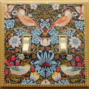 9 CHOICES of Bird Designs with MATCHING SCREWS- Bird wall decorations switch plates hummingbird switchplate covers bird art prints plate