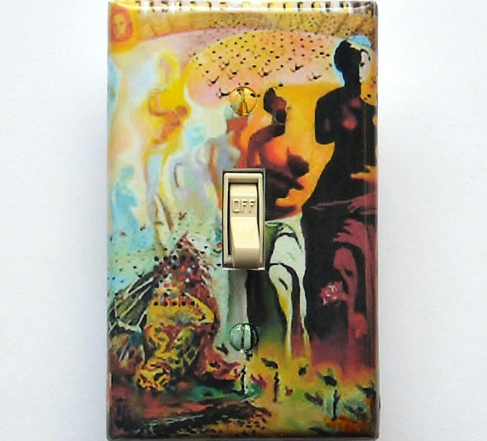 Famous Dali art Switch plates with MATCHING SCREWS Dali wall Etsy