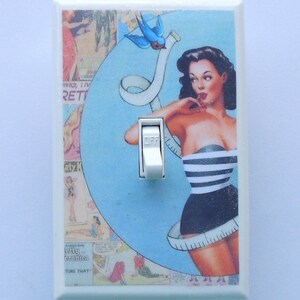 Newest PIN UP Switch plates Outlets & ROCKERS Retro pinup art wall decoration pinup poster light switch covers pin up wall decor rockabilly image 5