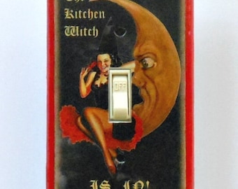 Your Choice Housework & kitchen Pin up switchplates MATCHING SCREWS- Kiss the Cook pinups funny switch plate covers retro kitchen wall decor