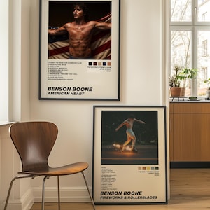 Benson Boone Inspired Album Minimal 4 Digital Poster Bundle | Moonbeam Icecream | Aesthetic Wall Art | Music Gifts